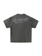 RAINMAKE CREW RACER Washed Distressed Short Sleeve