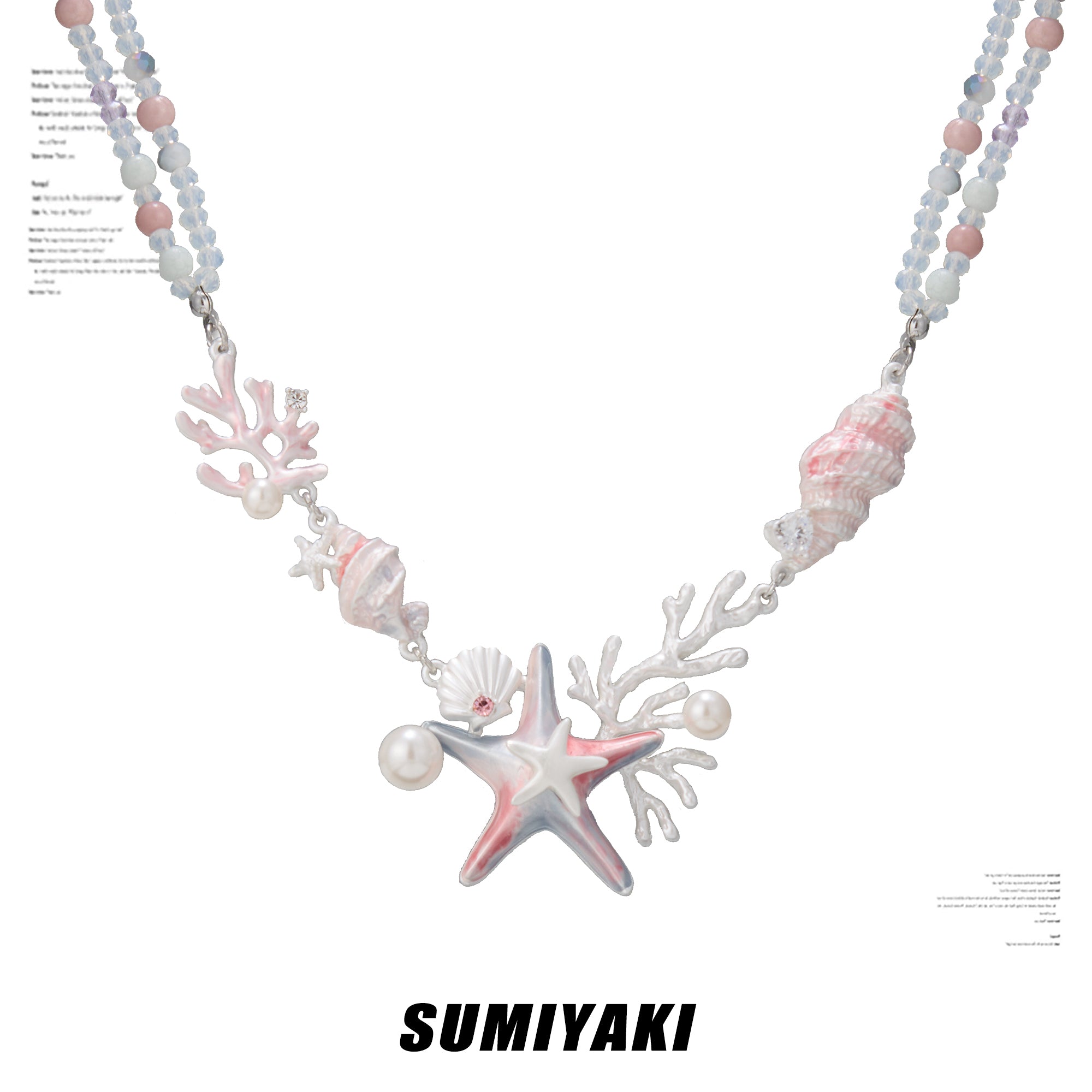 Coconut Girl Handmade Glaze Vacation Necklace