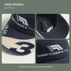 Kac Retro Color-block Embroidered Baseball Cap