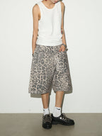 MICHINNYON leopard shorts