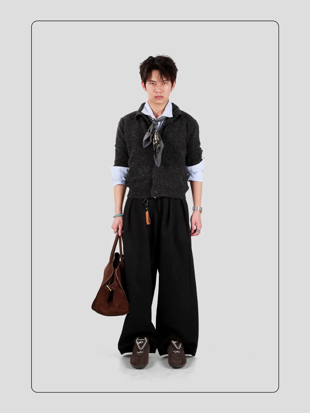 HANQIAORJI Retro Brown Casual Training Shoes