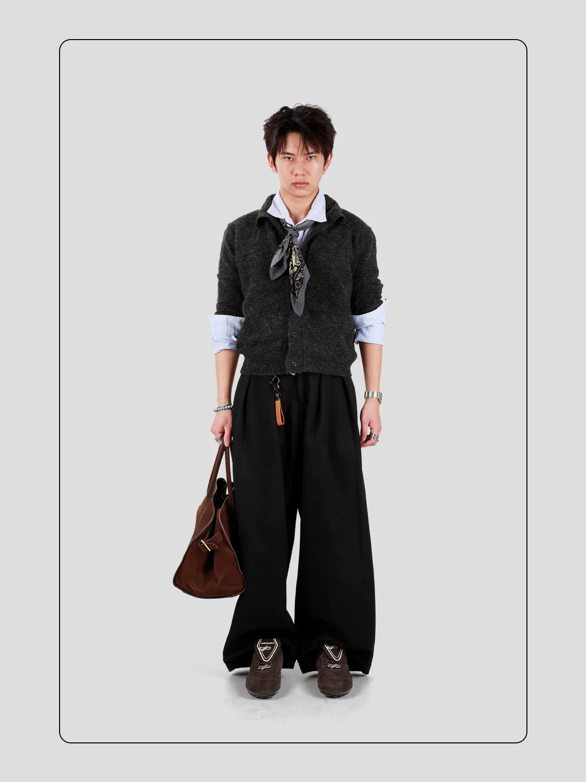 HANQIAORJI Retro Brown Casual Training Shoes