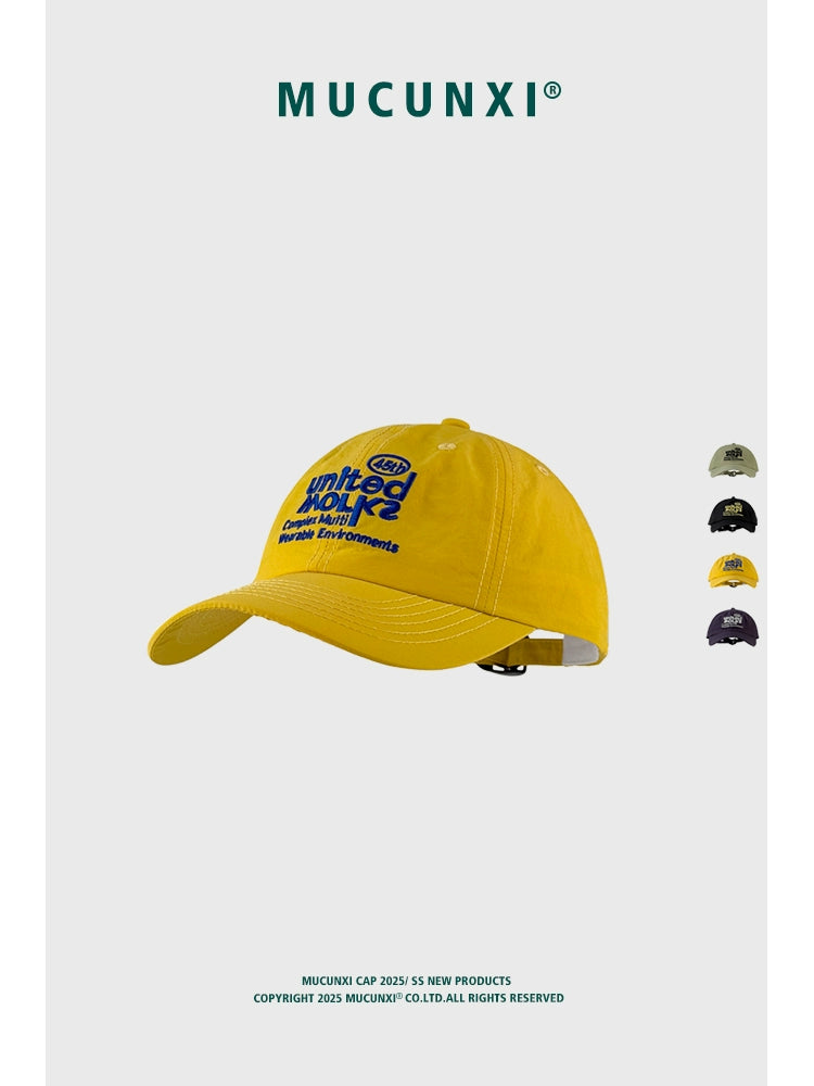MUCUNXI Quick-Dry Letter Embroidered Baseball Cap