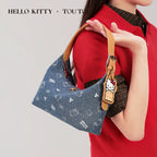 TOUTOU HelloKitty Denim Underarm Crossbody Bag