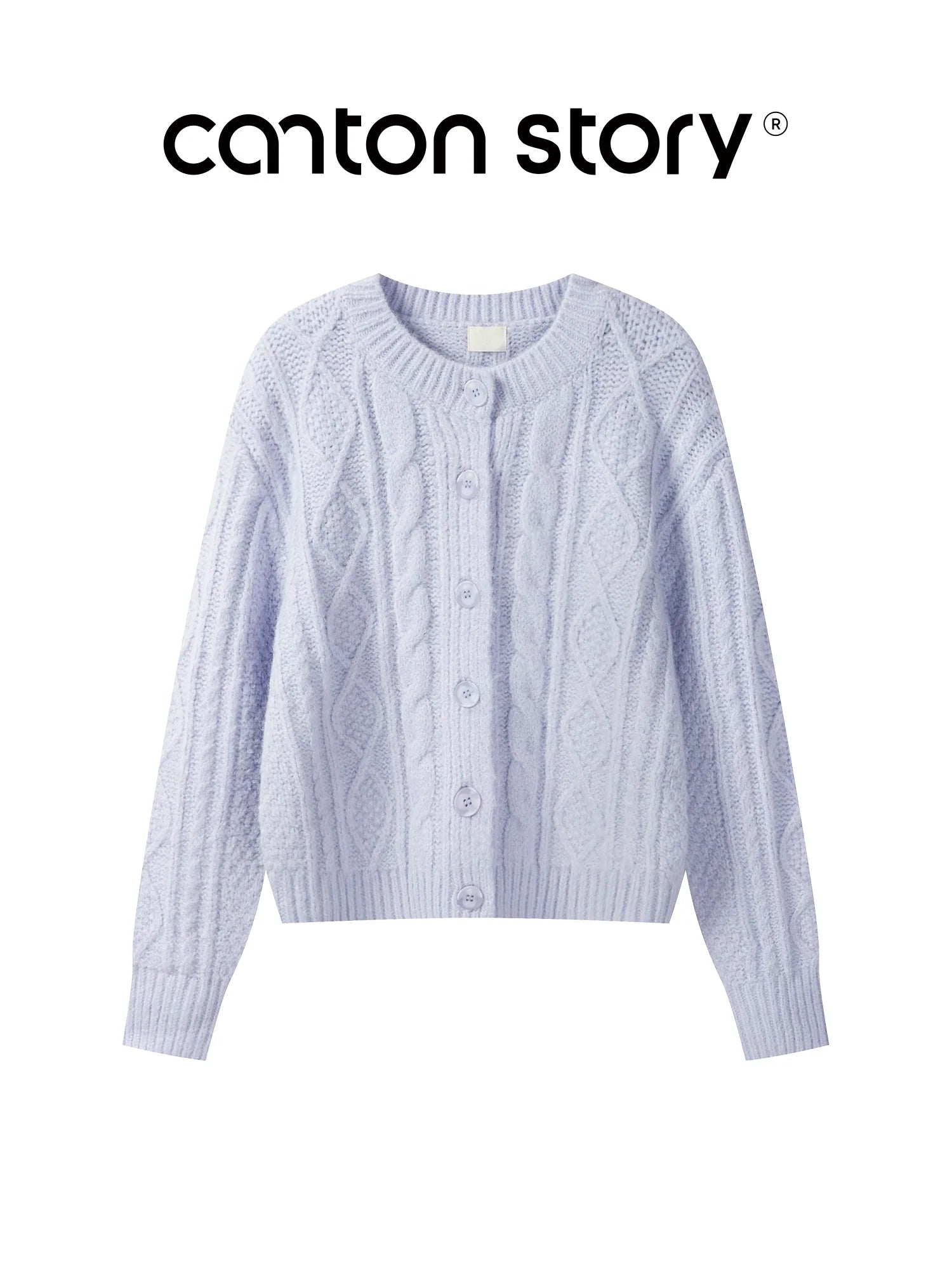 Cantonstory Sweet Fragrant Thickened Loose Knitted Sweater