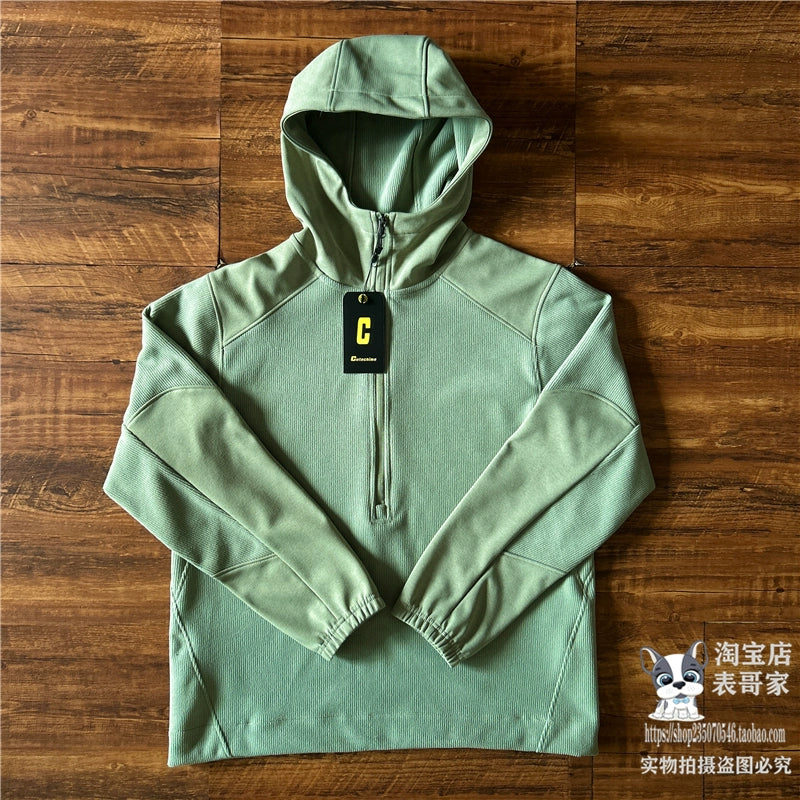 Japanese Half-Zip Hooded Sweatshirt