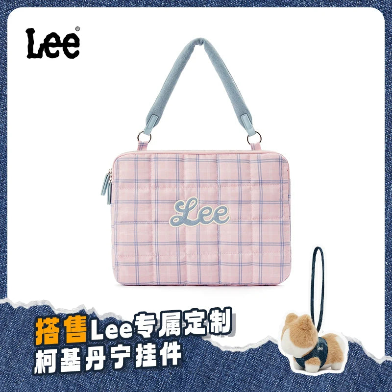 Lee Contrast Checked Tote Bag