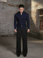 ONEFIT MAX Wide Three Dimensional Pleated Straight Trousers