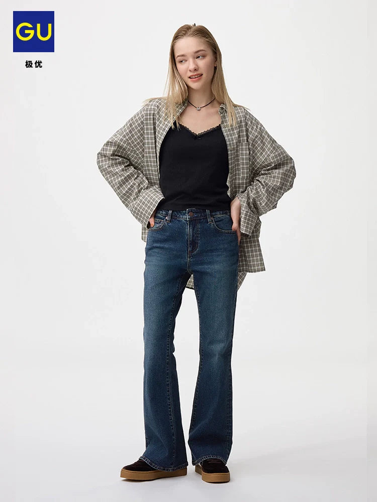 GU Slim Flared Jeans