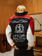 STK SmallTownKid Badge Racing Spliced Sports Jacket
