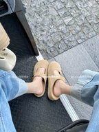 Cebostin Platform Birkenstock Half Slippers