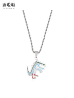 Dinosaur Cartoon Couple Necklace