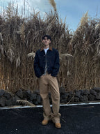 ZOZOFOREST Spliced Collar Premium Denim Jacket