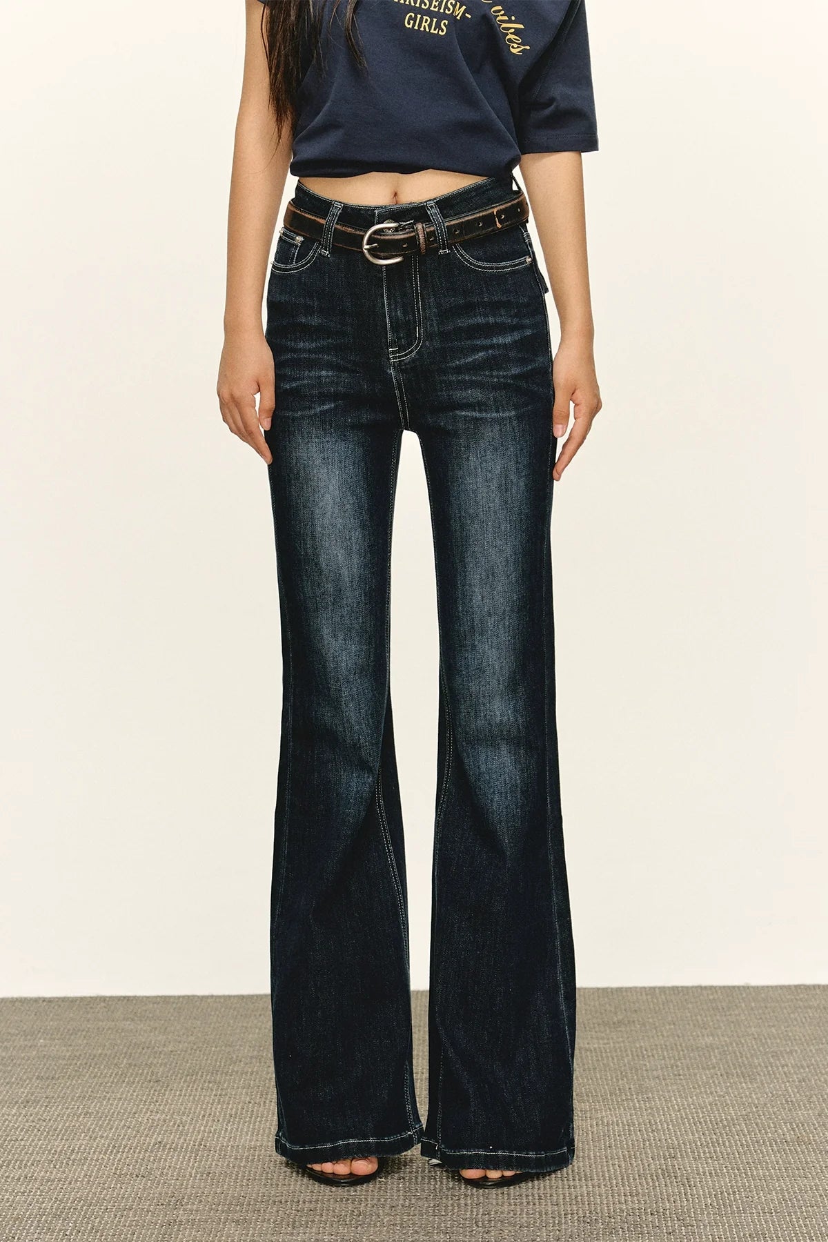Ariseism Straight Wide Leg Jeans