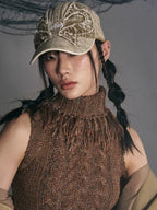 SANB Washed Collage Heavy Industry Waste Soil Denim Cap