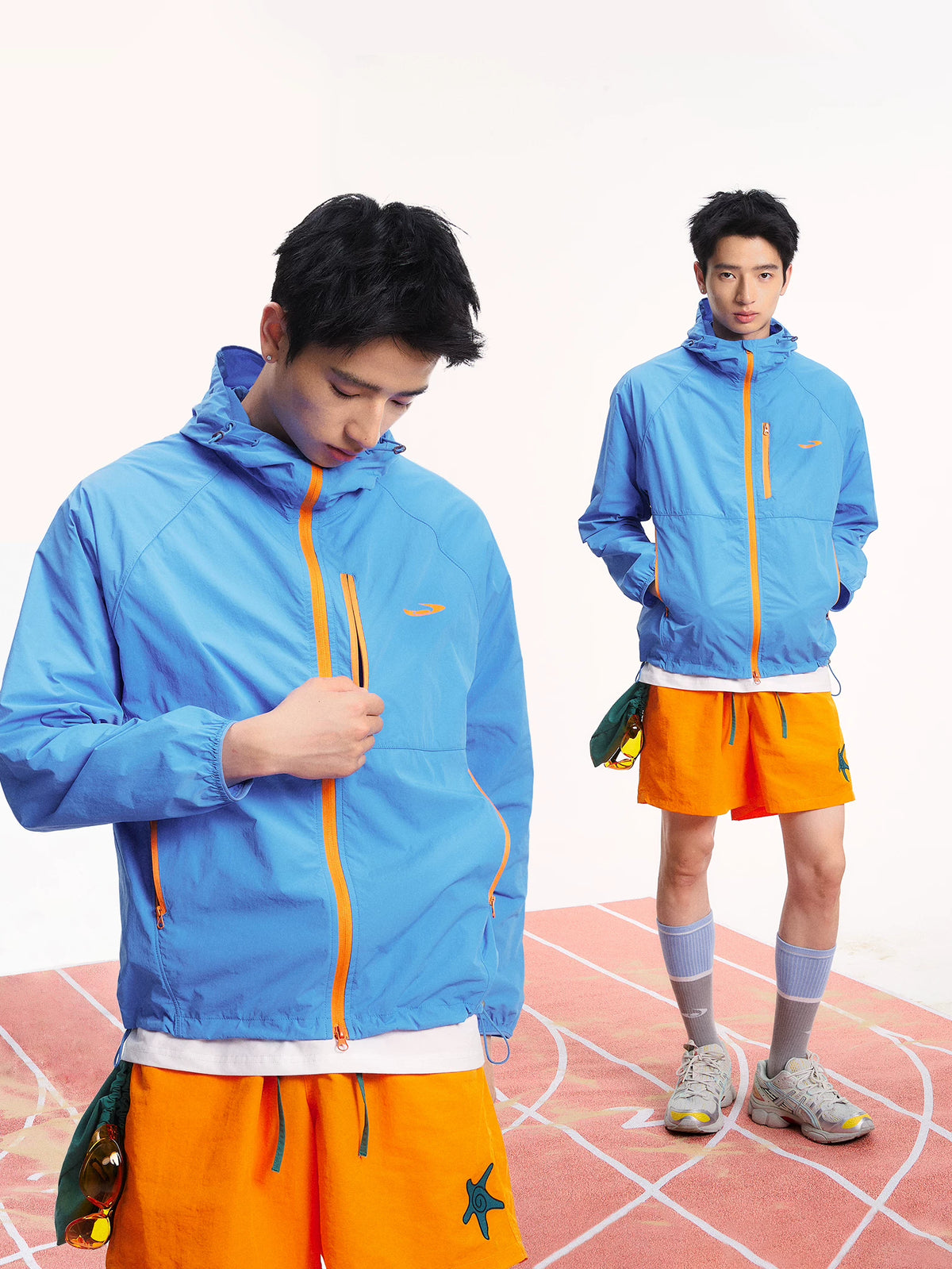 Mr. Jiangnan NewJNXS Lightweight Quick-Dry Sun Protection Zip Jacket
