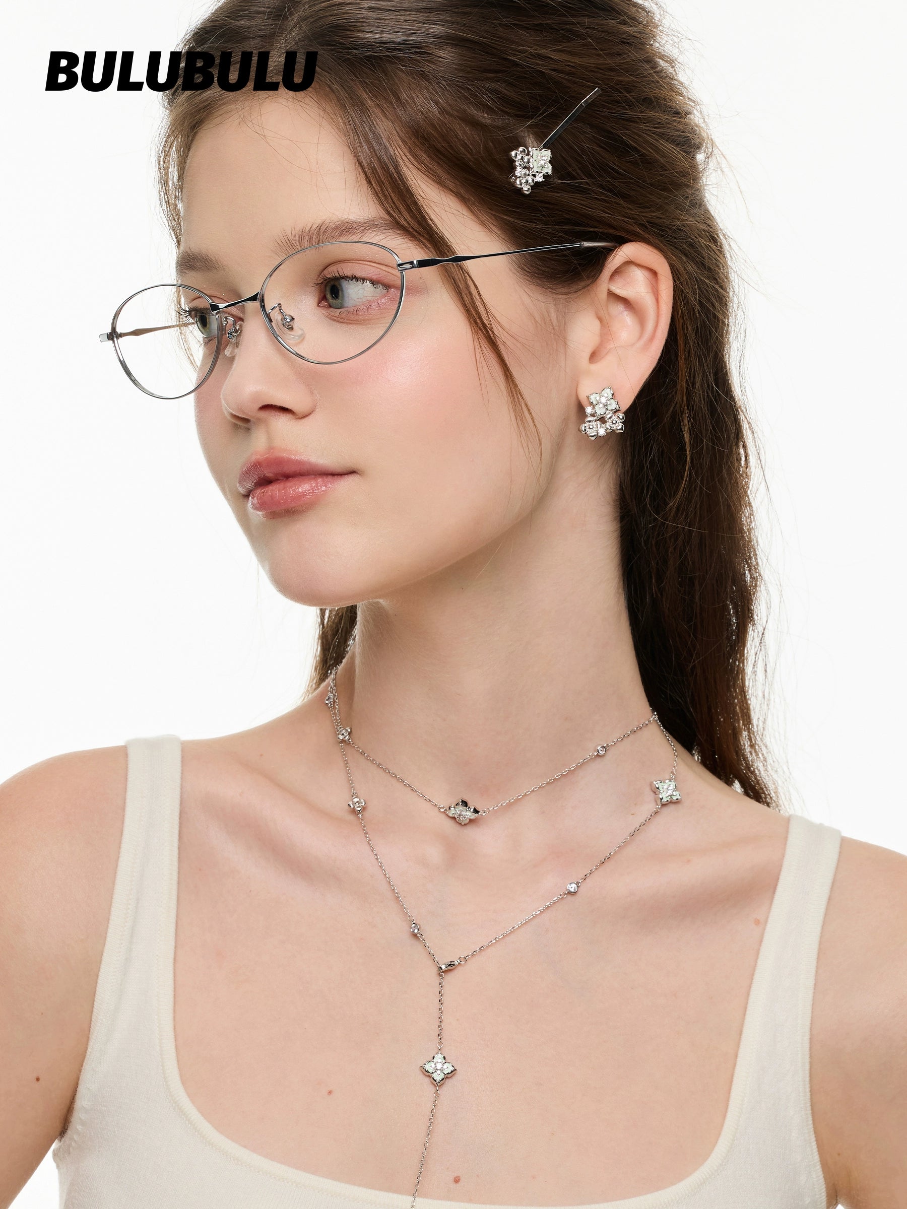 BULUBULU Shaoguang Stacked Pearl Long Necklace