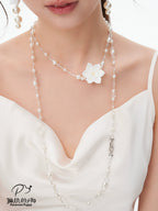 ParanoidP Flower Pearl Light Luxury High Sense Stacking Necklace