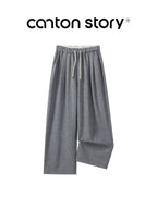 cantonstory Solid Color Drape Sweatpants