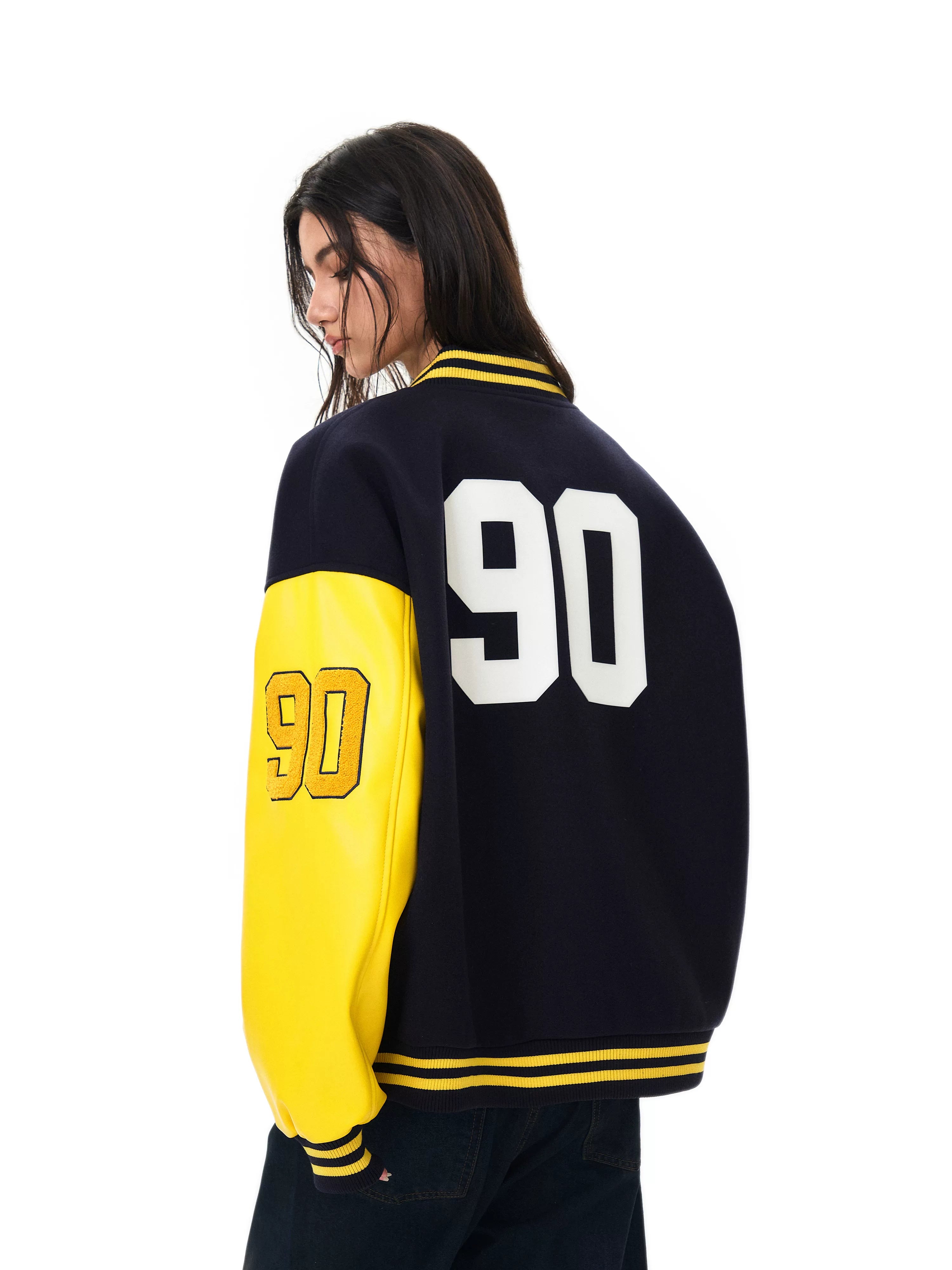 RECOLETA x OKET Towel Embroidered Quilted Baseball Jacket