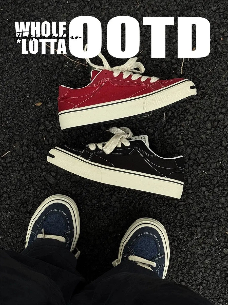 Newrockstarchoppa Classic Smile Canvas Sneakers