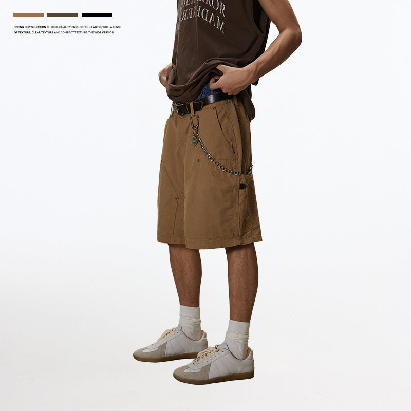 Unf Loose Straight Casual Pants Tooling Shorts