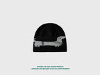 MUCUNXI Wool Blend Dachshund Jacquard Knit Beanie