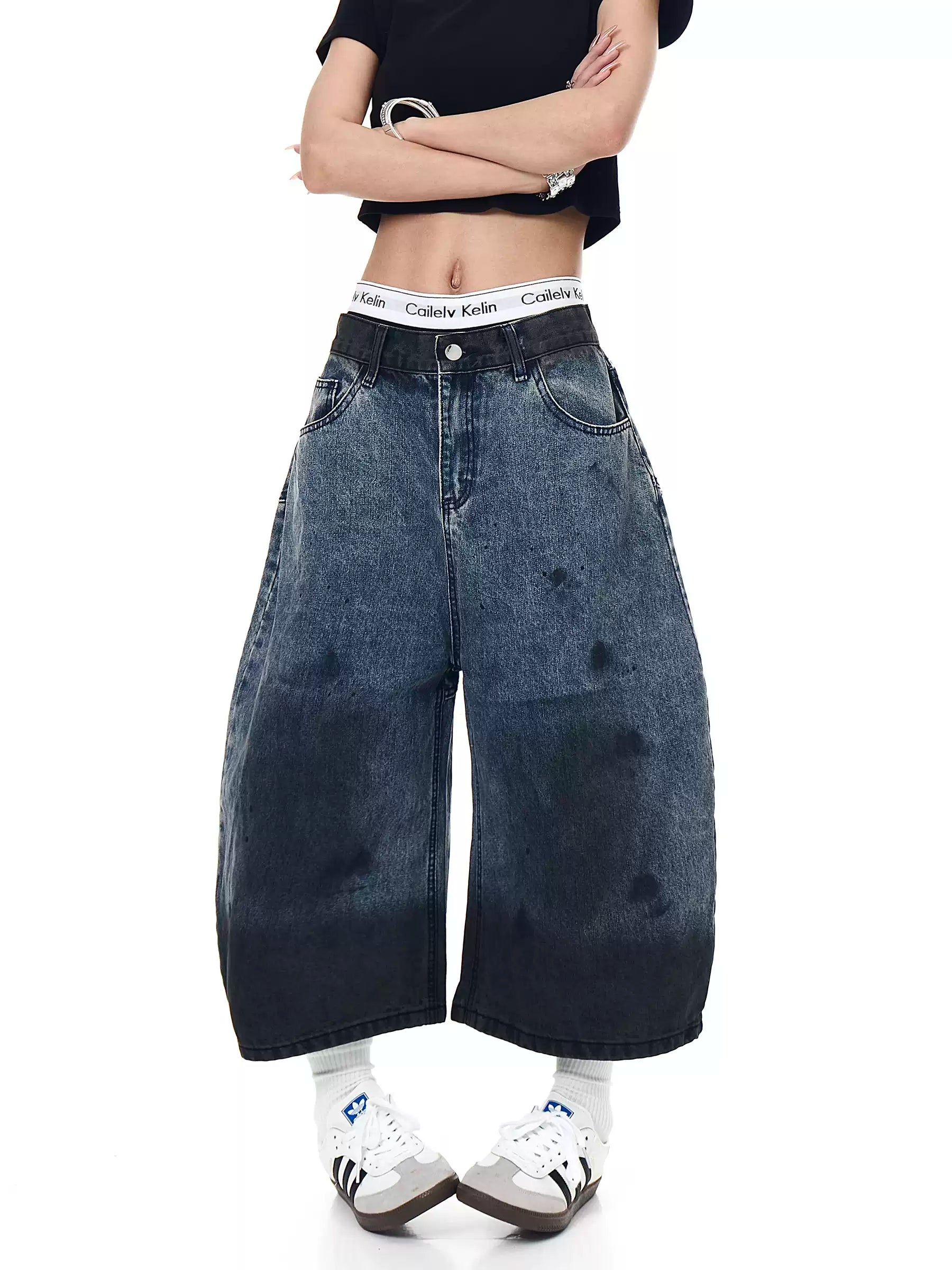 MADWITCH denim shorts