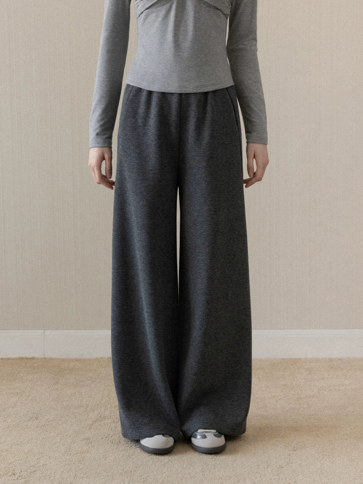 cantonstory Lazy Commuting Wide Leg Pants