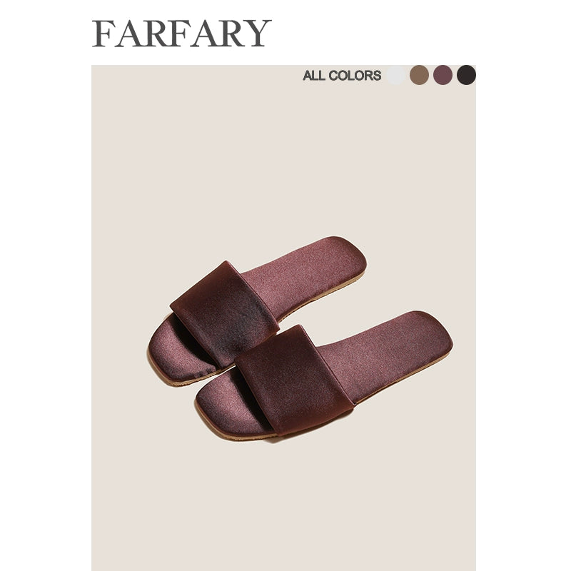 Farfary Japanese Leather Indoor Slippers