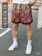 LUSHISI Zebra-pattern Quick-drying Five-point Shorts