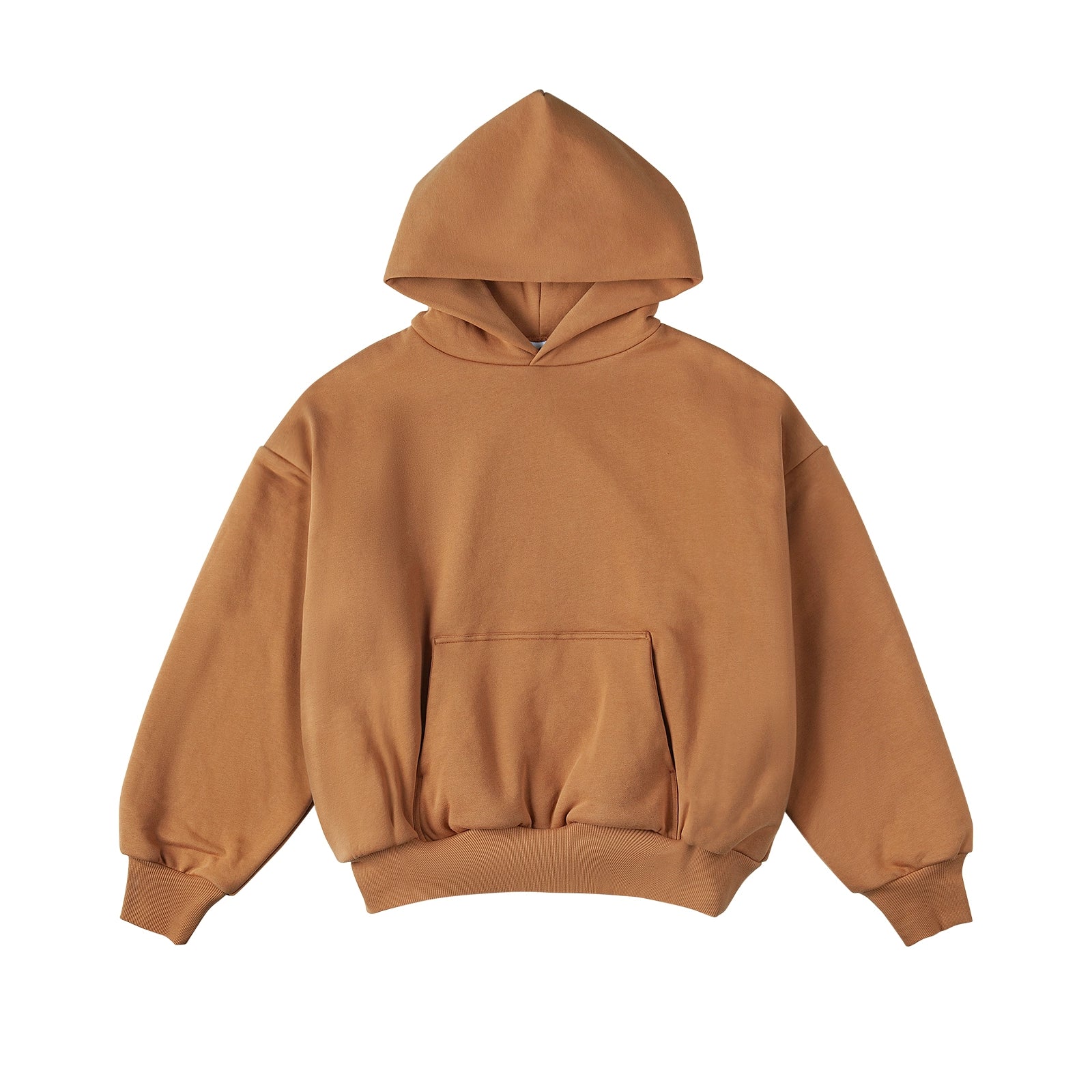 IDLT Double-Layer 400g Short Hoodie – Heavyweight Off-Shoulder Streetwear