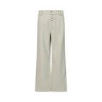 FUNKYFUN Hand-sewn Colorful Starfish Button-up Straight Casual Pants