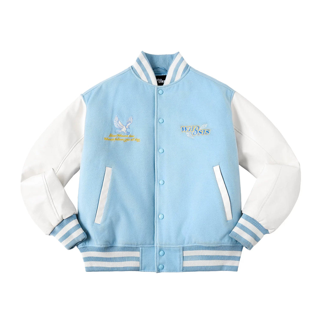 WHOOSIS Gem Embroidery Baseball Jacket