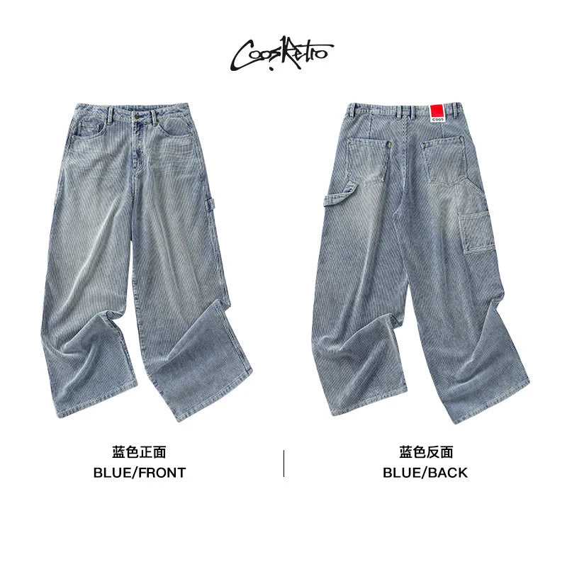 CoosRetro Vintage Vintage Corduroy Casual Loose Pants