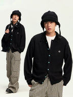 CoosRetro Lazy Wind Warm Casual Knitted Cardigan Jacket