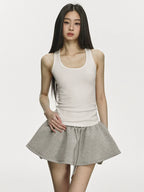Anna Aneae Slim Fit Sleeveless Knitted Inner Suspender