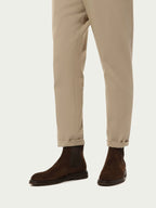 Mid Cut Cowhide Martin Chelsea Boots