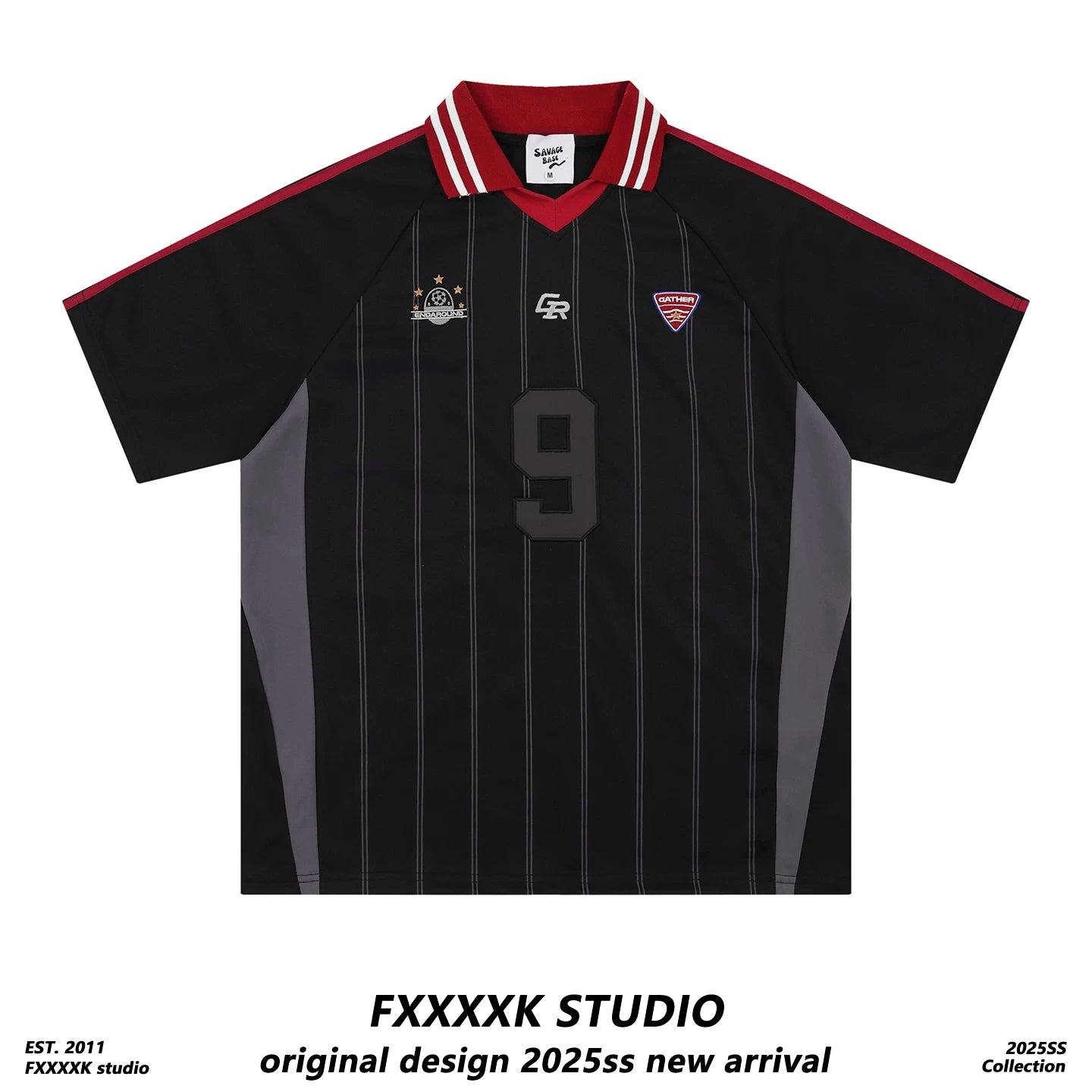 FXK Original V Neck Lapel Digital Jersey Short Sleeve