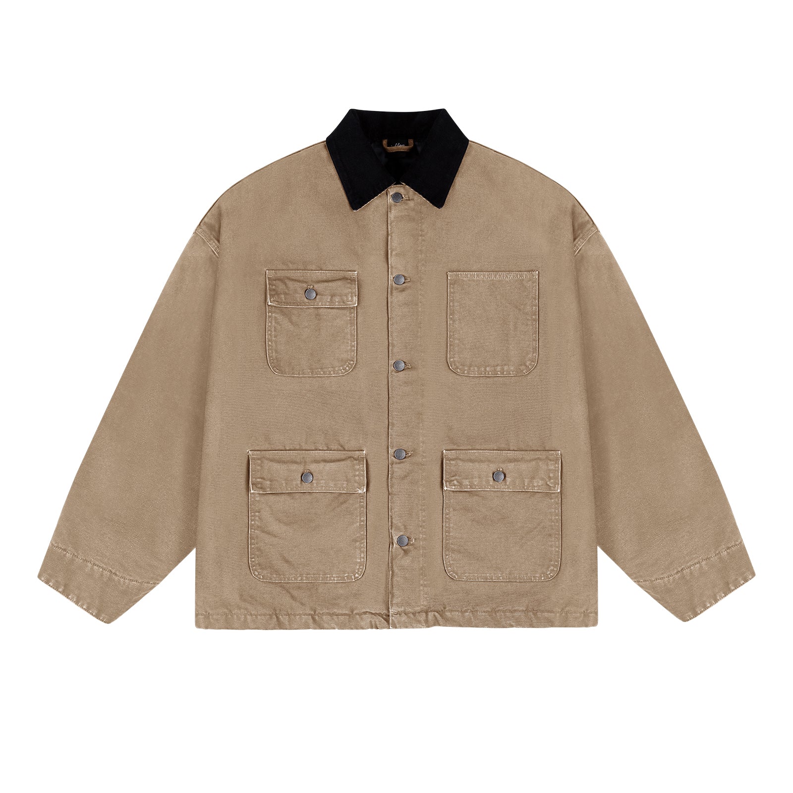 IDLT 15oz Michigan Loose Multi-Pocket Work Jacket – Washed Canvas