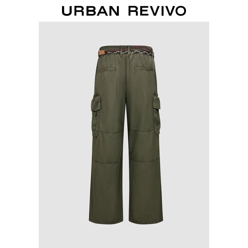 Urban Revivo Men's Workwear Pocket Wide Leg Pants