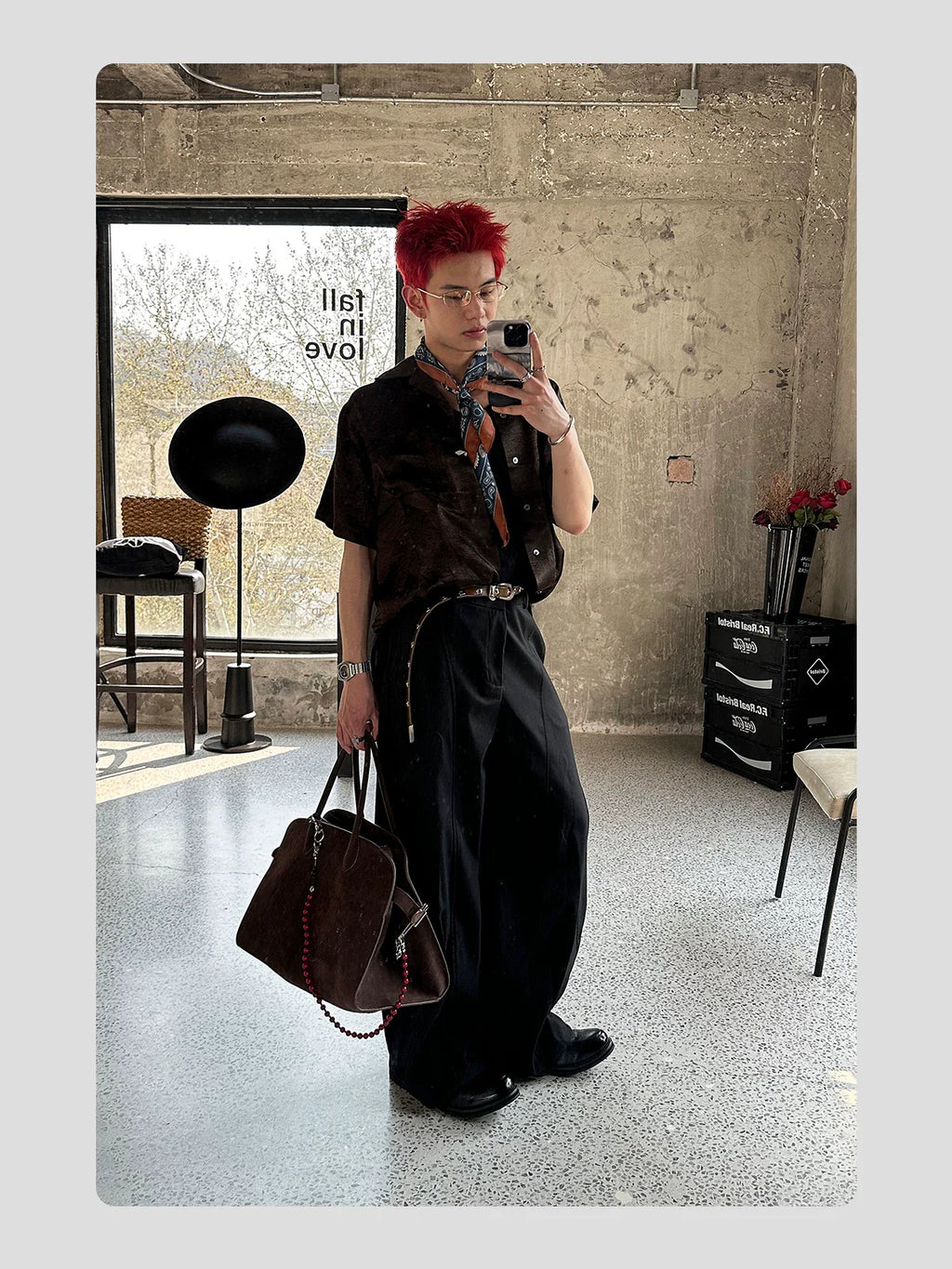 HANQIAORJI Cowhide Yuppie Heightening Loafers