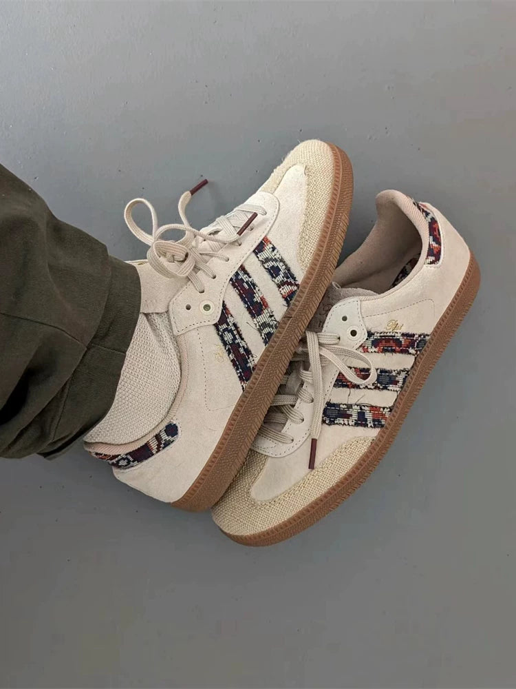 END Co-Branded Consortium Cup Beige Low Top Sneakers