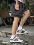 MRA Dunhuang Mengdie Guofeng Painted Thick Sole Sneakers