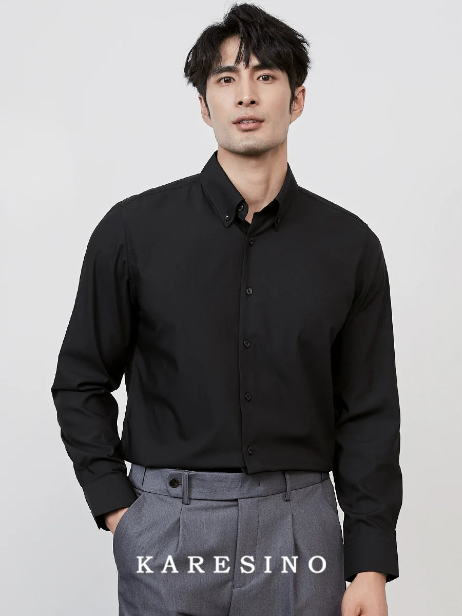 KARESINO Anti-wrinkle Casual Light Luxury Shirt Long Sleeve