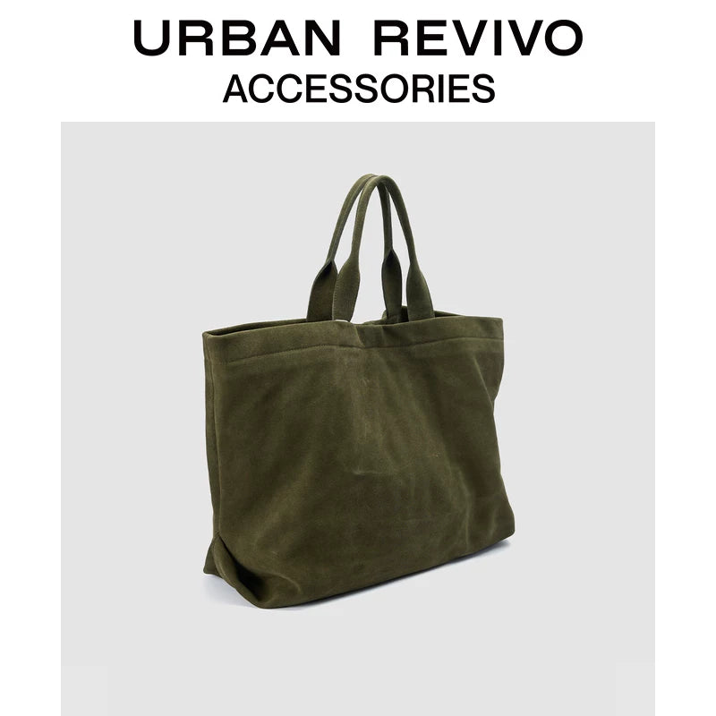 Urban Revivo Men's Genuine Leather Shoulder Bag