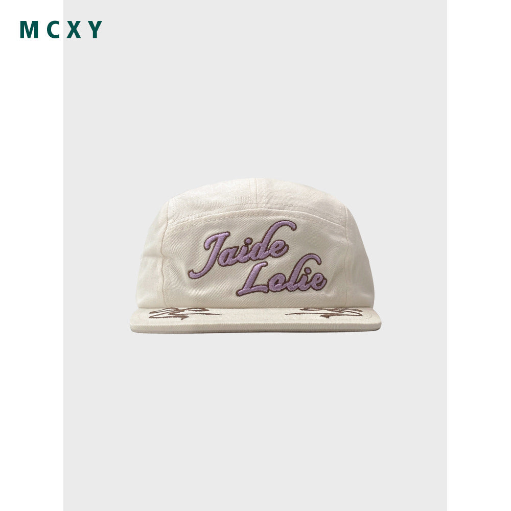 Korean Designer Bow Flat Brim Baseball Cap