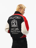 STK SmallTownKid Badge Racing Spliced Sports Jacket