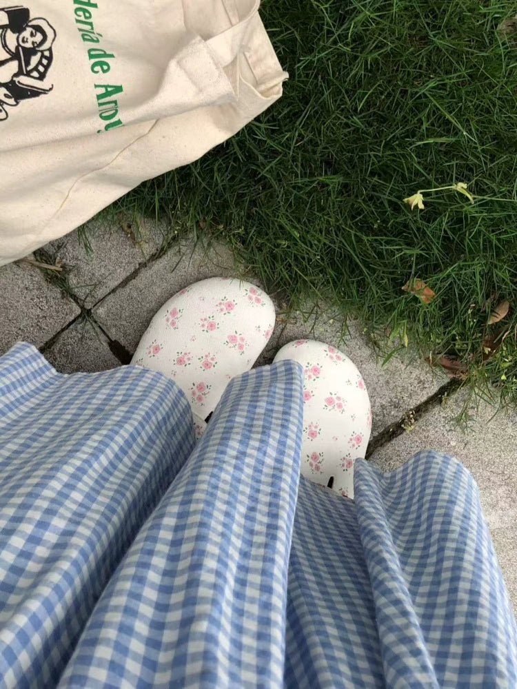 Cat & Sofa Small Floral Birkenstock Half Slippers