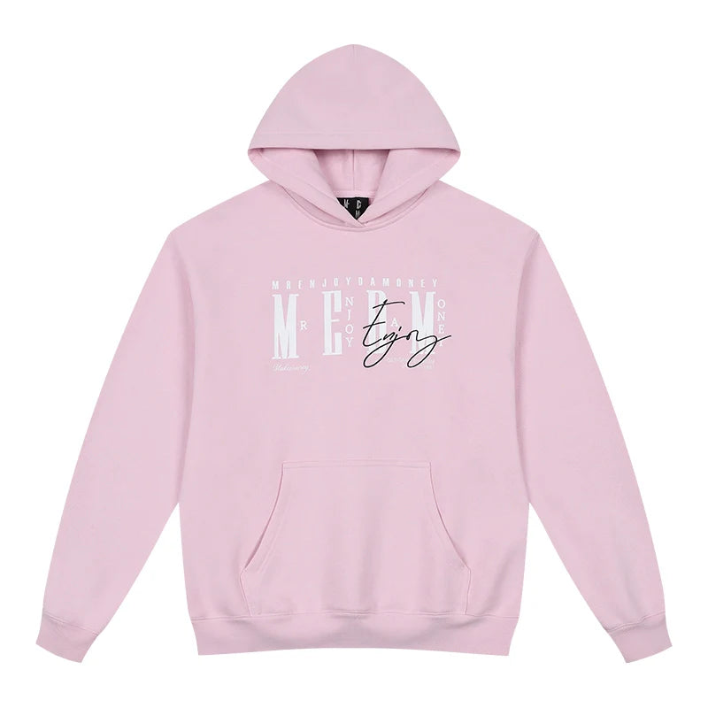 MEDM Three-dimensional Embroidered Font Hooded Sweater
